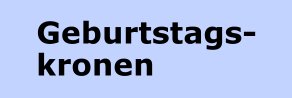 Geburtstagskronen
